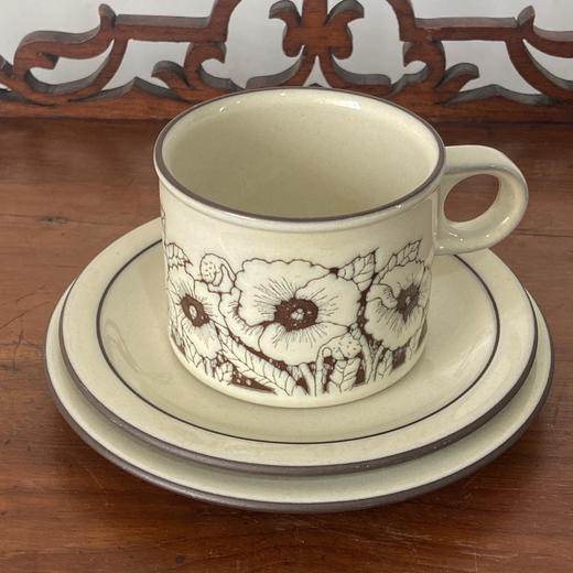 【苏州】英国Hornsea  CORNROSE 咖啡杯碟三件套 B0354 商品图1