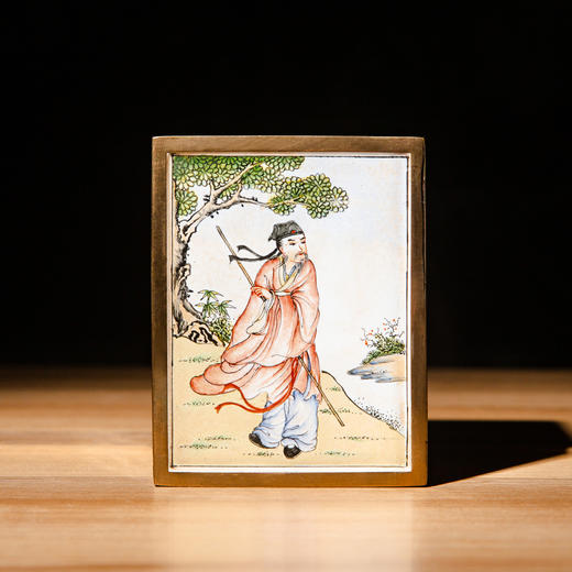 70年代国营厂制铜胎画珐琅笔筒 商品图6