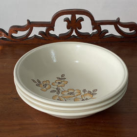 【苏州】英国Staffordshire产Biltons Floral Ironstone浅汤碗 B0316