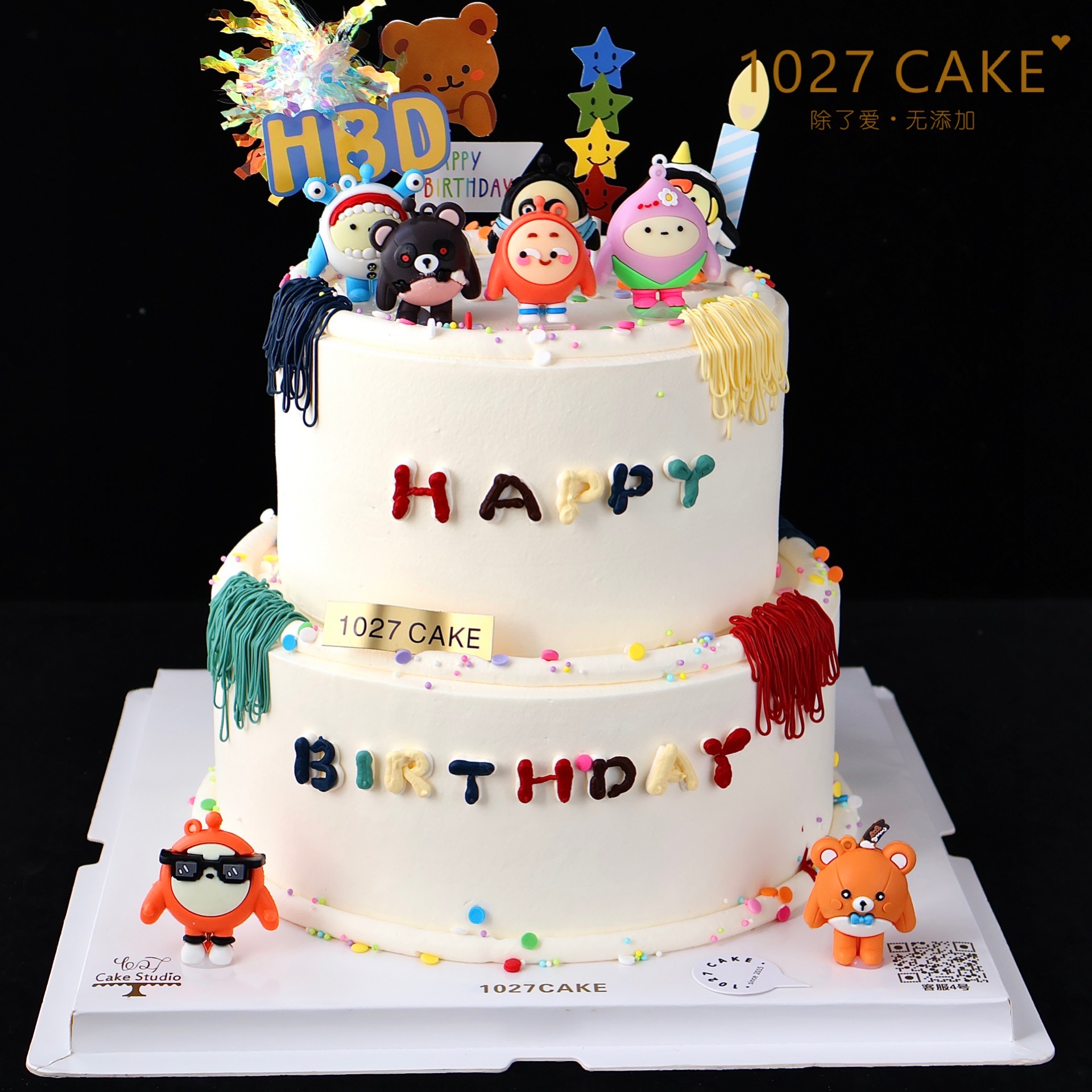 1027CAKE | 双层蛋糕  蛋仔派对主题