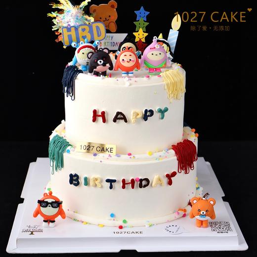 1027CAKE | 双层蛋糕  蛋仔派对主题 商品图0