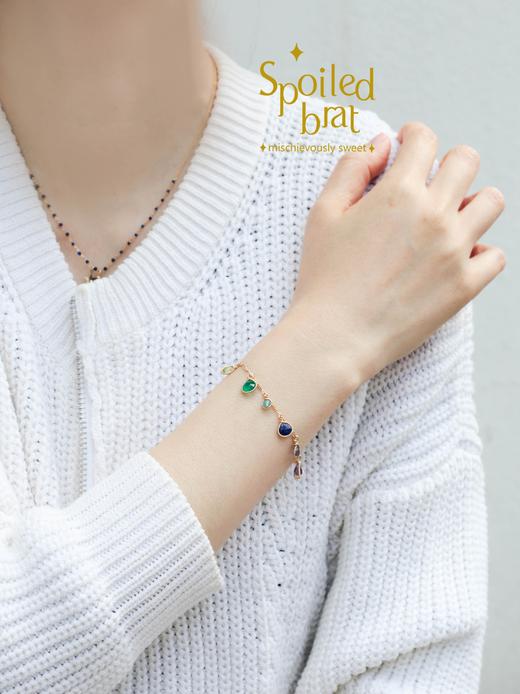 SpoiledBrat Jewelry 彩虹彩宝手链 商品图3