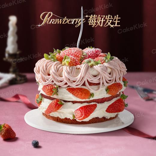 6英寸草莓季动物奶油生日蛋糕8选1 商品图2