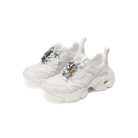 Westory2026年春季水染软牛皮做旧擦脏工艺休闲运动鞋W26AM50011