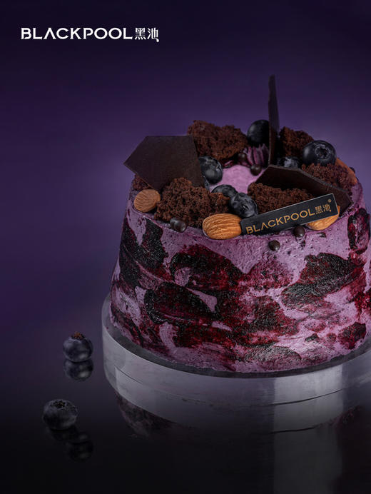 （配送到家）1.0磅65%黑巧蓝莓奶油蛋糕 商品图2