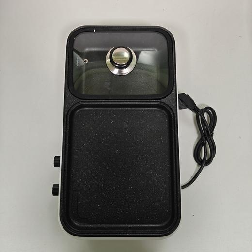 新款多功能迷你涮烤一体电火锅家用电烤盘无油烟宿舍学生锅 商品图1