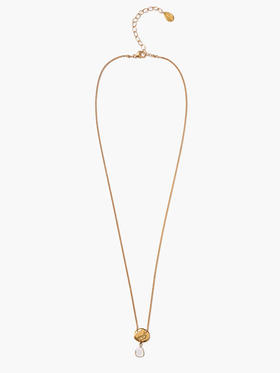 订购6周到｜Chan Luu-MIRAGE-金币 莫桑石 锤纹 吊坠 项链［美国设计师］