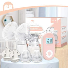 美国 momcozy 无线便捷式电动吸奶器 双泵头 医用食品级奶嘴 带按摩功能