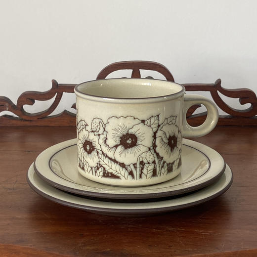 【苏州】英国Hornsea  CORNROSE 咖啡杯碟三件套 B0354 商品图0