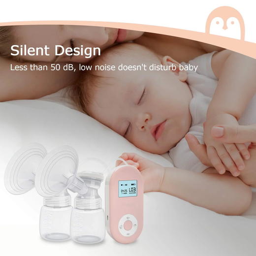 美国 momcozy 无线便捷式电动吸奶器 双泵头 医用食品级奶嘴 带按摩功能 商品图2