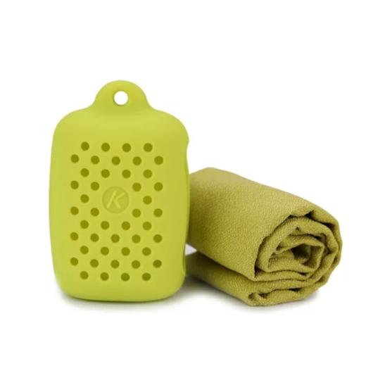 美国OKOUTDOOR 速干毛巾 戶外旅行用品 便携吸汗 硅胶收纳盒 商品图1