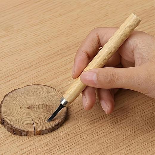 【10把】专业木雕凿刀手工工具套装 用于基础细雕、木工雕刻 商品图6