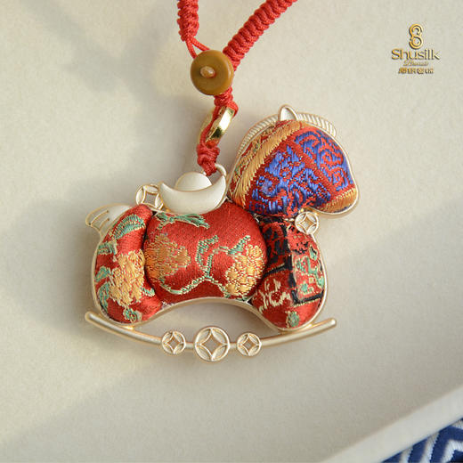 锦马前程#马上添喜#马上有钱#蜀锦瑞马#文创伴手礼 商品图0