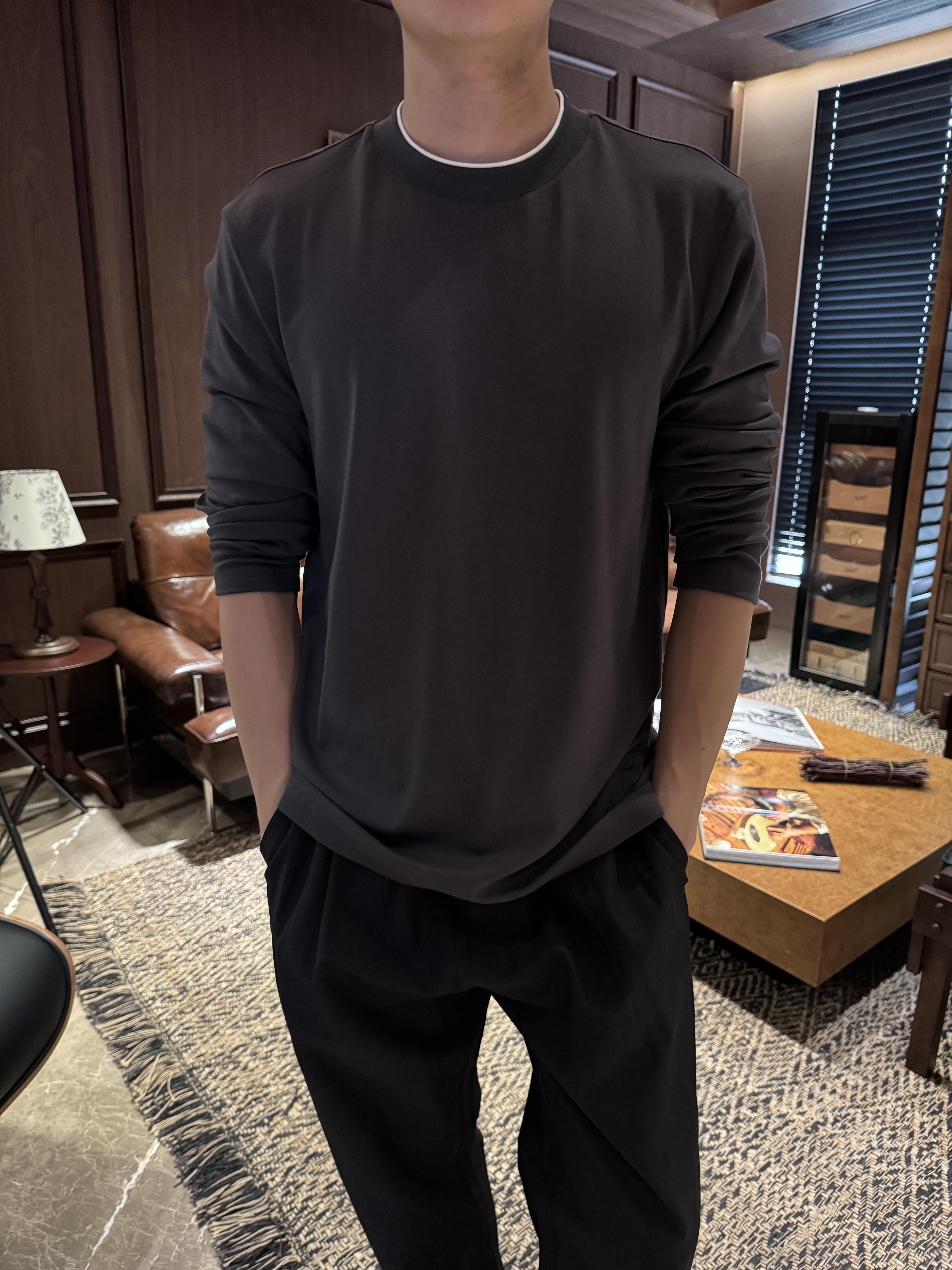 【精选臻品，不退不换】男士长袖打底衫-LL-G719商品图2