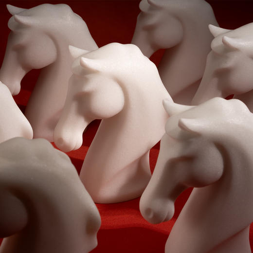 艷 湘绣 马上有福 曲阳石雕艺术摆件 马年限定 商品图3