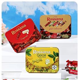 Rossana（迷你装）什锦坚果炼乳流心糖/混合口味流心糖/柠檬味流心糖62g/062372/062373/062374 迷你铁罐系列