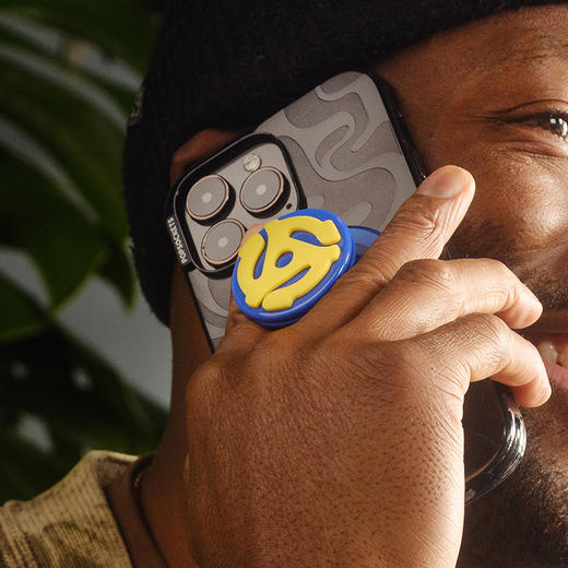 【植物行者】万向陀螺·MagSafe圆啪嗒 MAGSAFE磁吸手机气囊支架 Round圆啪嗒系列 旋转 蓝黄 商品图1