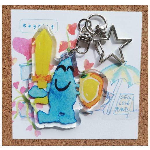 锦江丨七点Ber丨爱心植物钥匙扣 商品图0