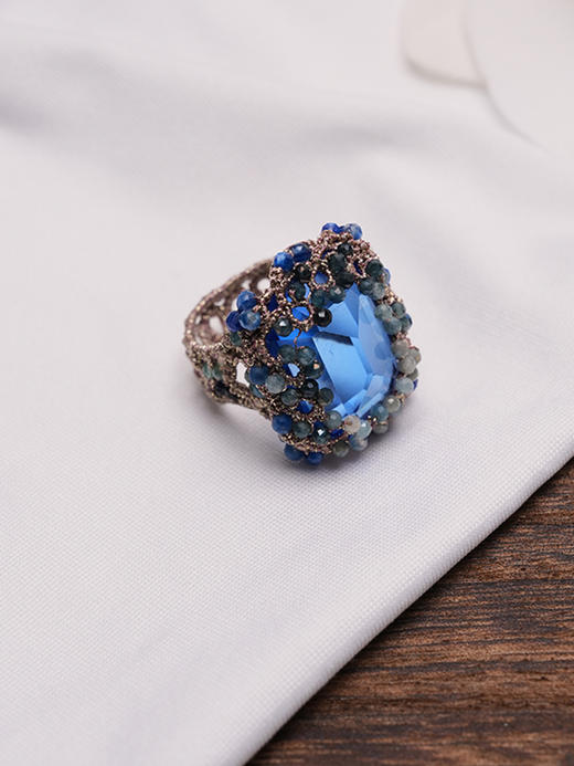 订购8周到｜Lorina Balteanu-LOLA-碧玺 方形 戒指［法国设计师］ 商品图1