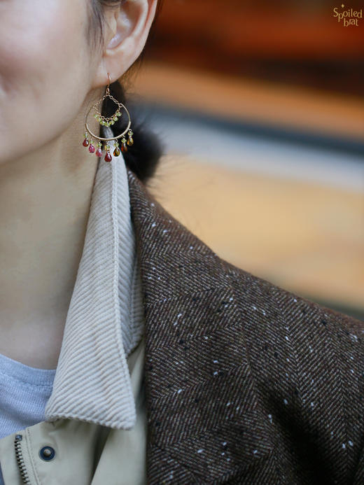 SpoiledBrat Jewelry Carol系列 | 碧玺橄榄石耳环 商品图2