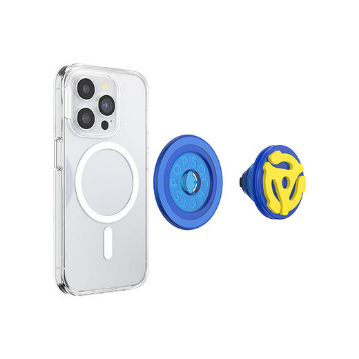 【植物行者】万向陀螺·MagSafe圆啪嗒 MAGSAFE磁吸手机气囊支架 Round圆啪嗒系列 旋转 蓝黄 商品图3