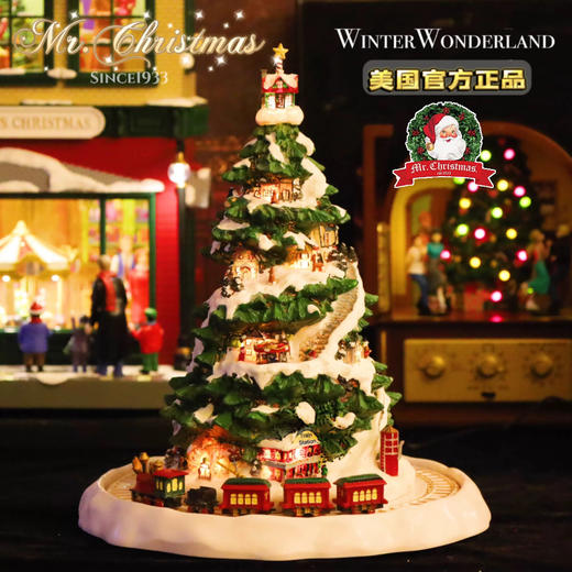 Mr.Christmas 圣诞先生圣诞树火车送男女生闺蜜生日礼物音乐盒 商品图1