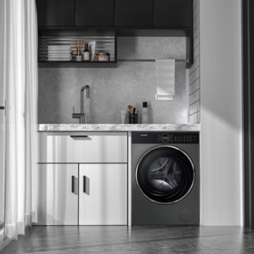 美菱（MeiLing）如手洗大白鲸系列12公斤滚筒洗衣机全自动家用变频桶自洁除螨洗桶自洁 RS21G120D 252258