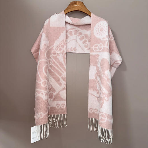 【预售7天//不退不换】良木礼山羊绒长巾（D251102312） 商品图0