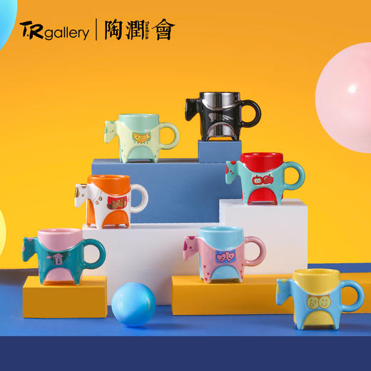 陶润会 马年新品高颜值时尚马上成真水杯可爱创意盲盒陶瓷马克杯子咖啡杯 商品图1