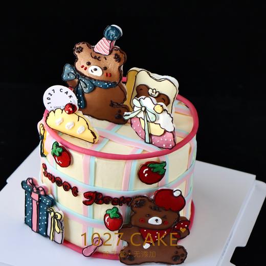 1027CAKE |   奶油霜小熊蛋糕 （较复杂，需提前2-3下单） 商品图2