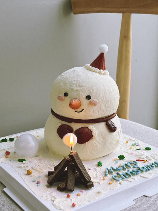 「圣诞特别款」烤棉花糖的小雪人 商品图0