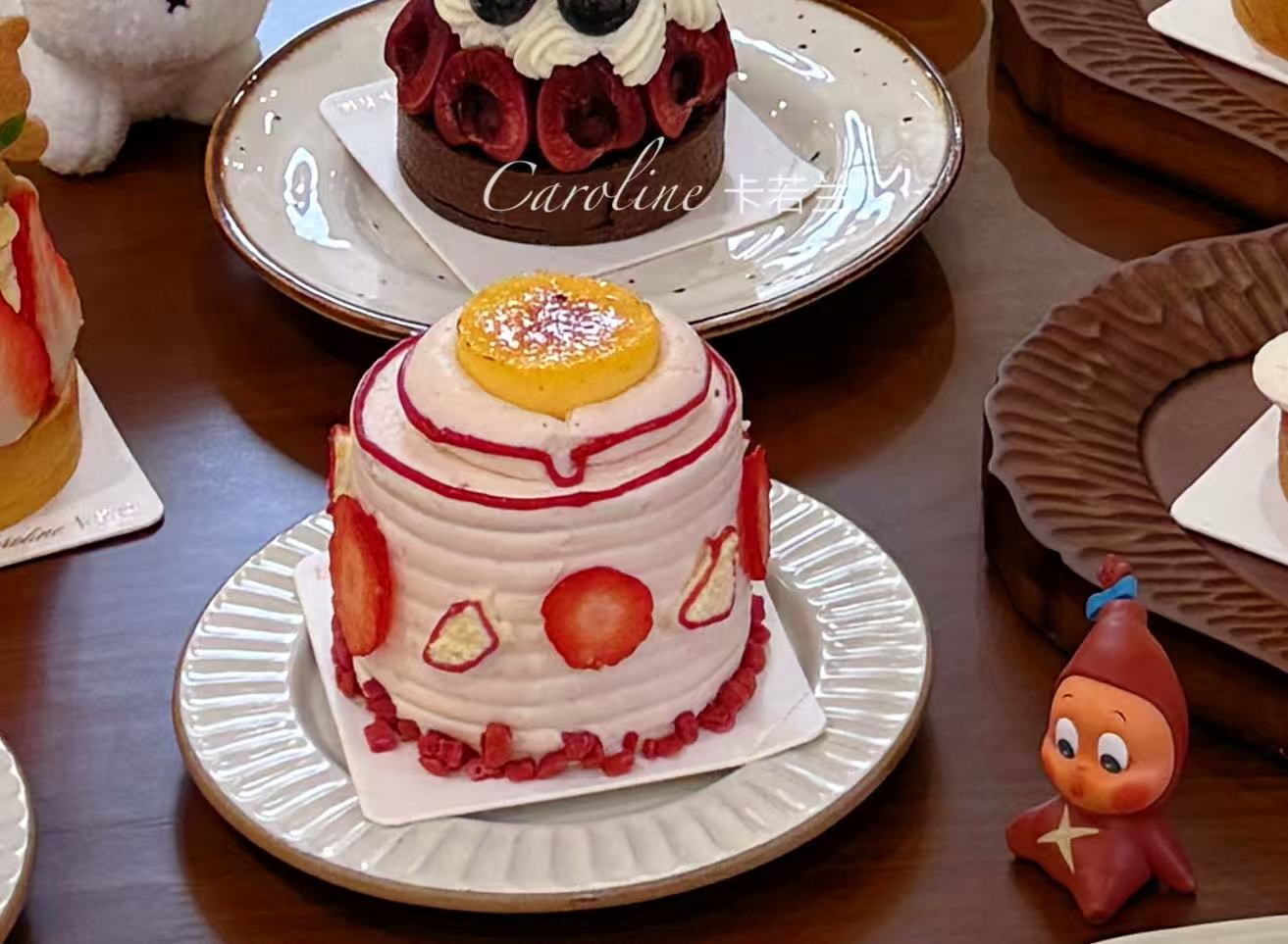 单人份小甜点/草莓奶皮子