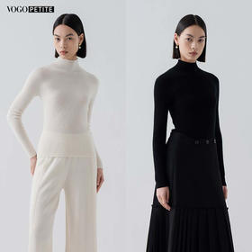 VogoPetite新款 100%羊毛 半高领打底衫经典必备 BP133F1702