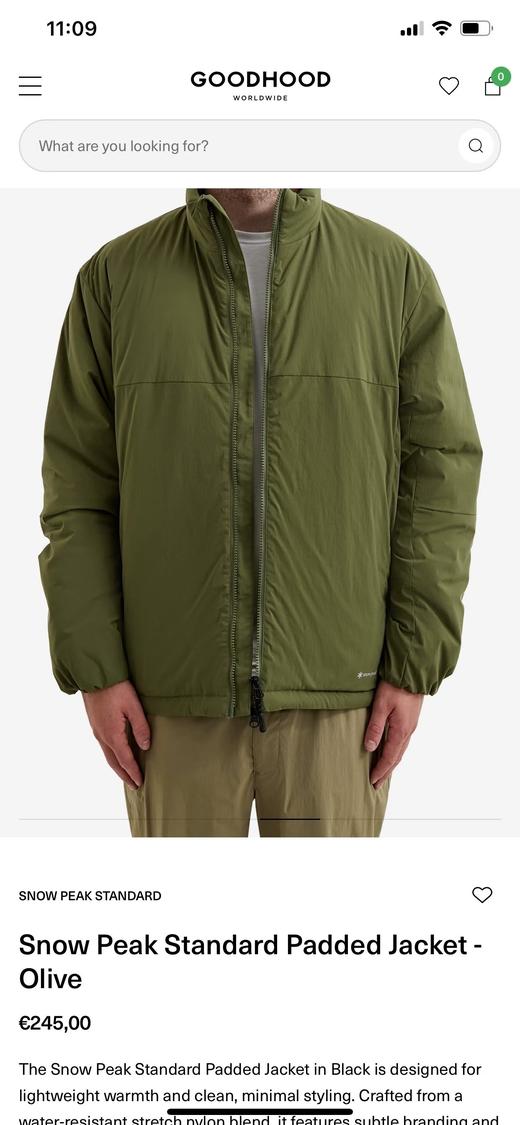 现货 你们要的雪峰snow peek防风防泼水科技棉服... 码数不全，价格好... 商品图3