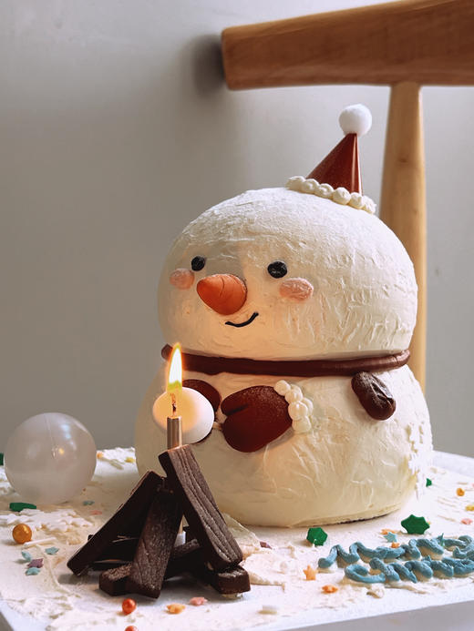 「圣诞特别款」烤棉花糖的小雪人 商品图1