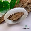 派瑞翡翠 翡翠手镯 糯种 白色 商品缩略图0
