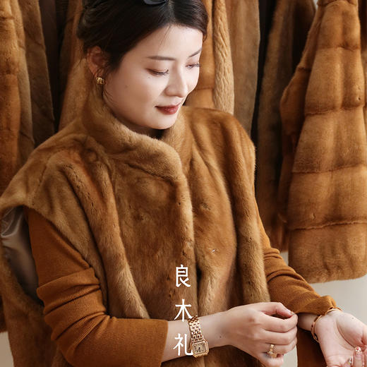 【预售7天】良木礼水貂马甲（D251103625F) 商品图4