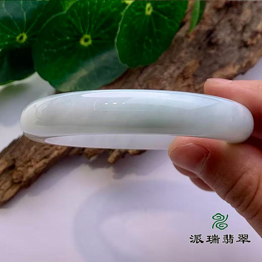 派瑞翡翠 翡翠手镯 糯种 春彩 商品图2