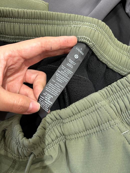 lulu lemon男士户外加绒长裤 奥粒绒立体剪裁 商品图5