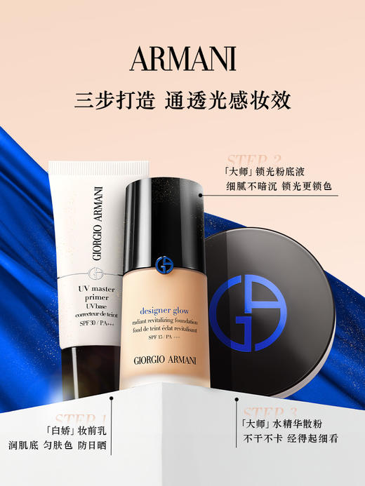 阿玛尼 蓝标大师粉底液30ml 保湿干皮养肤遮瑕礼物 商品图4