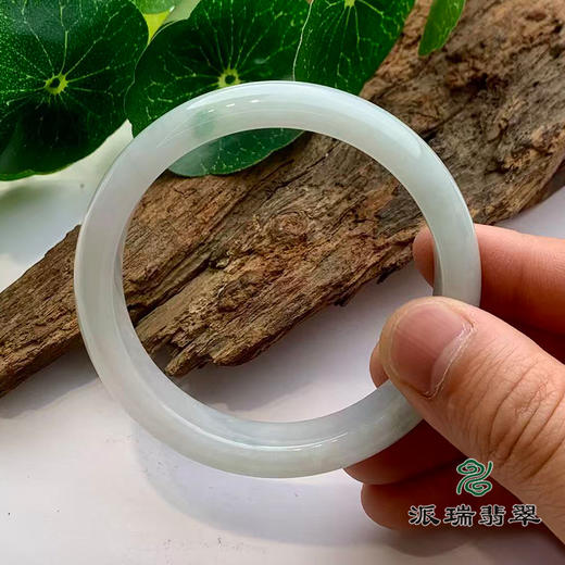 派瑞翡翠 翡翠手镯 糯种 飘花 商品图3
