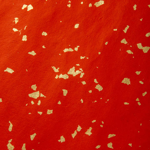 70年代朱磦色洒金蜡笺（一卷7张） 商品图5