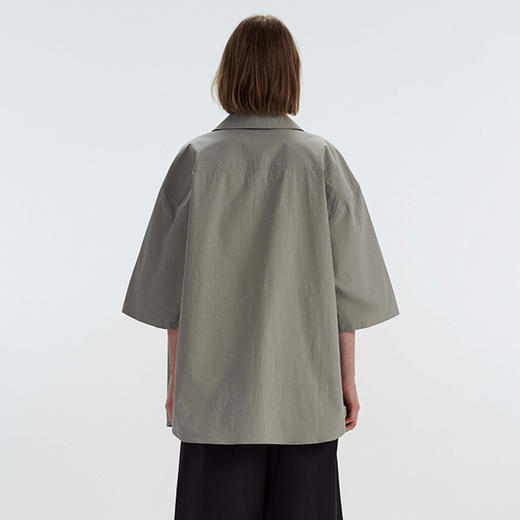 OkeeMood 24SS 宽松廓形短袖衬衫 商品图2
