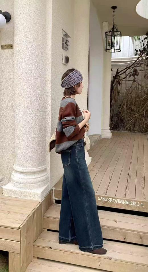 🔥🔥【2025爆款牛仔】磨毛绒～5382秋冬牛仔裤直筒裤-喜出 商品图3