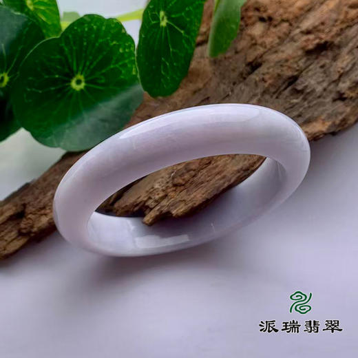 派瑞翡翠 翡翠手镯 糯种 紫色 商品图0