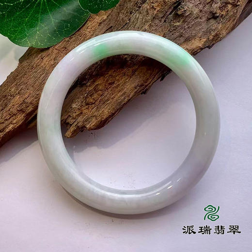 派瑞翡翠 翡翠手镯 糯种 春彩 商品图1