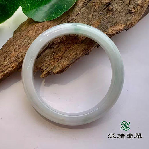 派瑞翡翠 翡翠手镯 糯种 飘花 商品图1