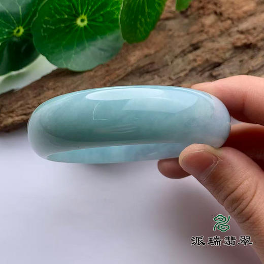 派瑞翡翠 翡翠手镯 糯种 绿色 商品图2