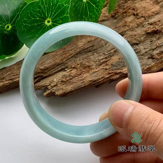 派瑞翡翠 翡翠手镯 糯种 绿色 商品图3
