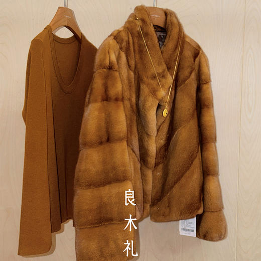 【预售7天】良木礼水貂立领外套（D251102250F） 商品图0